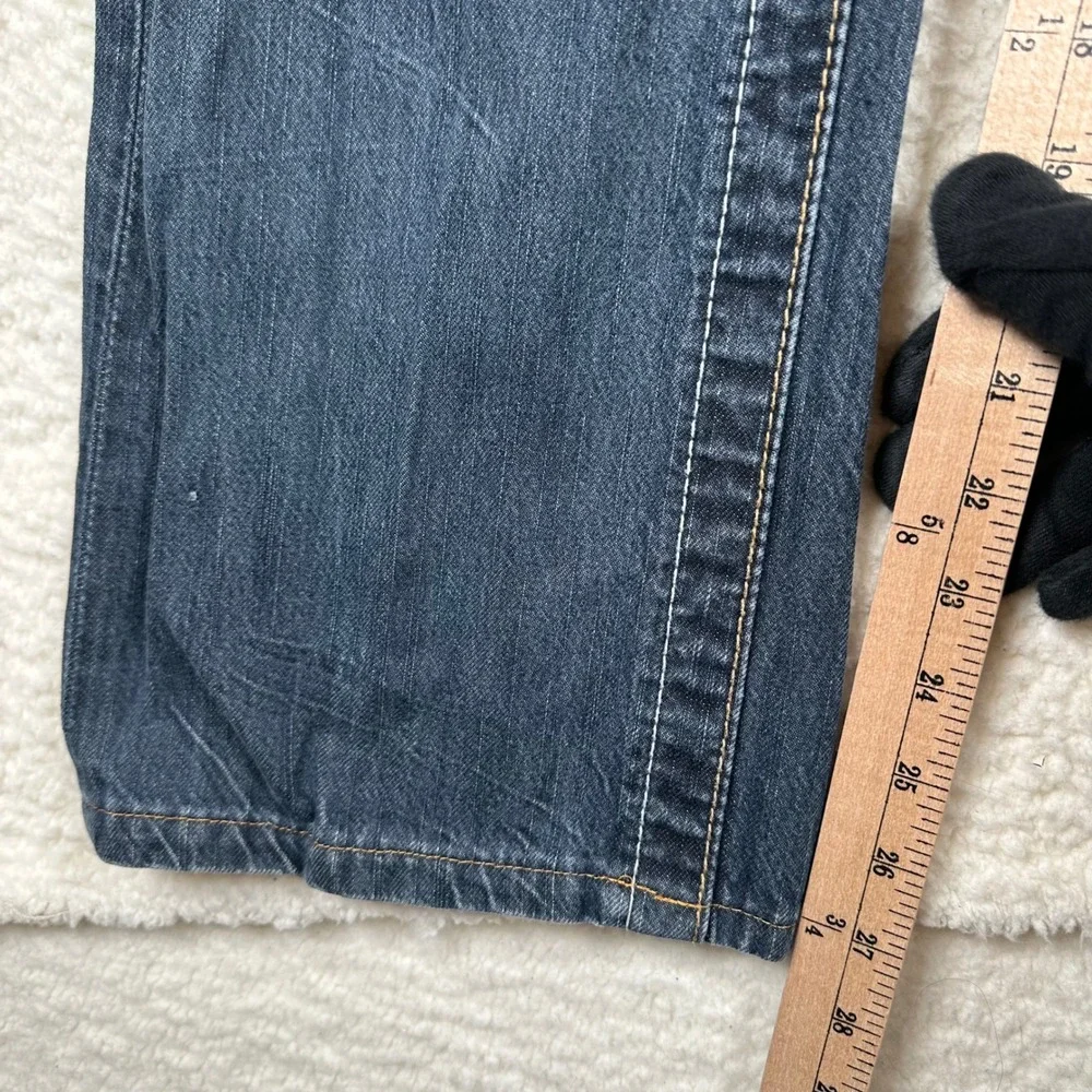 Big Star Pioneer Boot Jeans Mens Organic Denim Bootcut 34x28 Dark Blue Classic